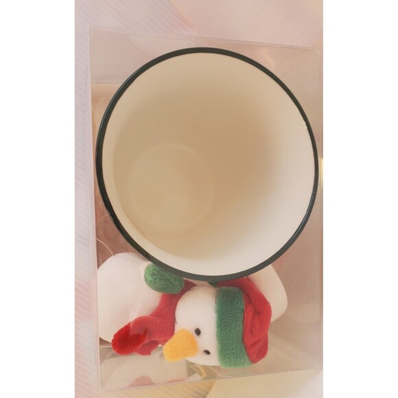 Pfaltzgraff Winterberry Happy Holidays Snowman Mug Cup And Plush Set In Box 20oz - Picture 4 of 8